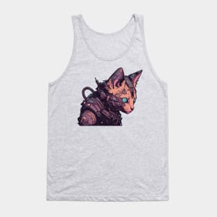 Cyborg Cat Tank Top